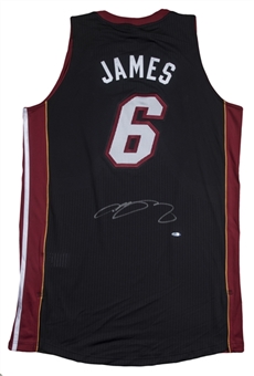 LeBron James Signed Miami Heat Road Jersey (UDA)
